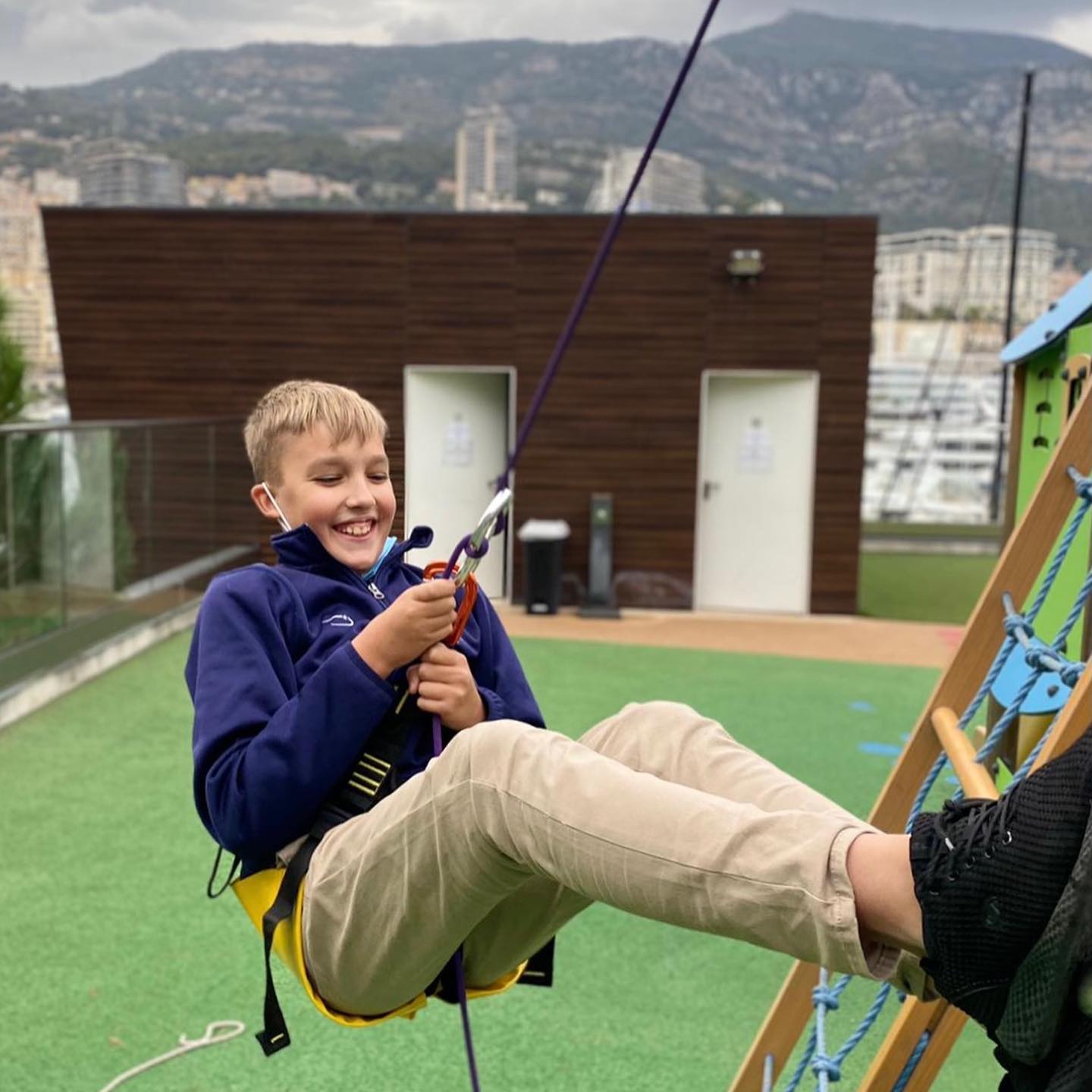 Outdoor Adventurous Activity Club focuses on climbing and balance skills Image