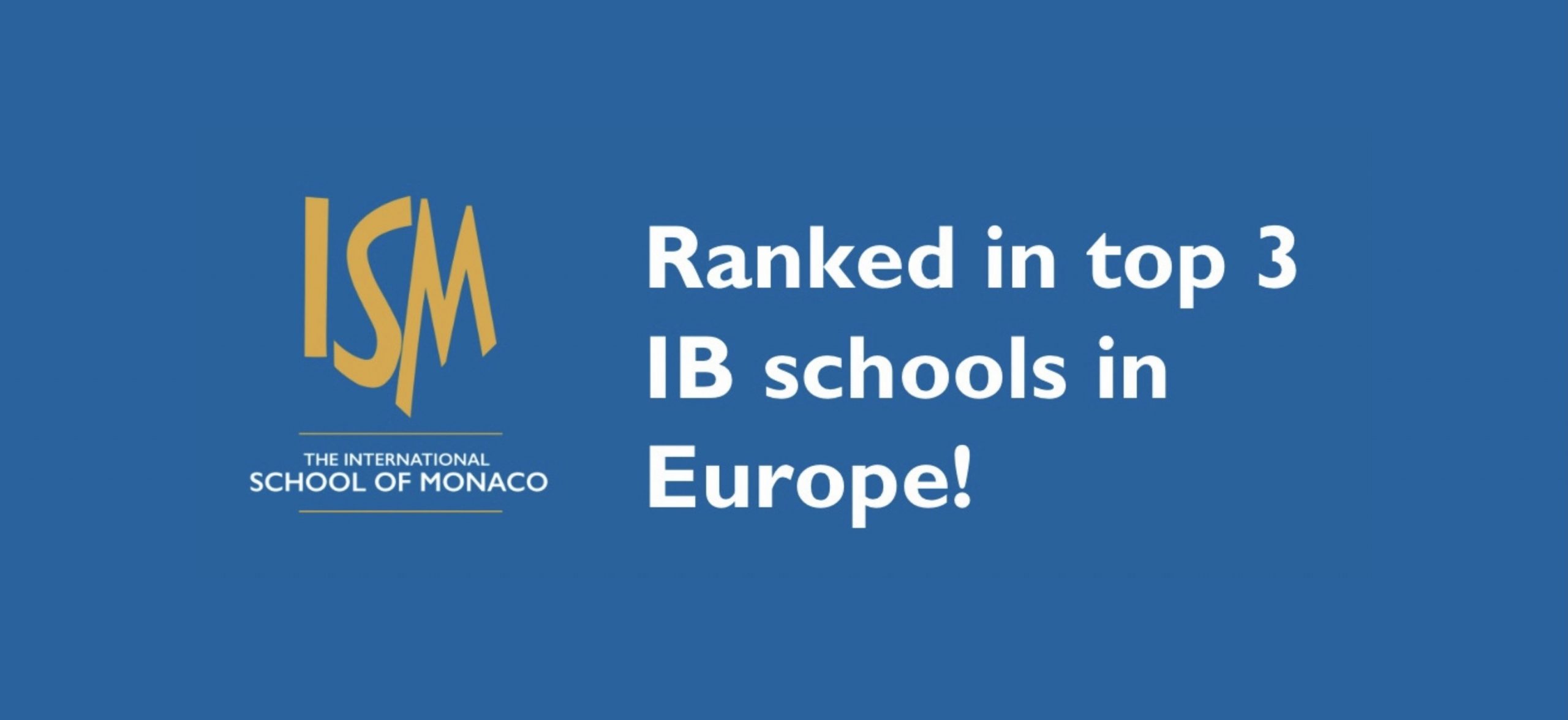 ISM ranked in top 3 IB schools in Europe Image