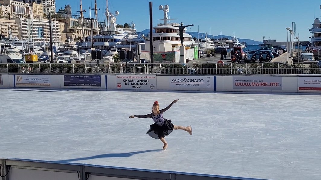 ISM students take podium finishes in Monaco Ice Skating Championship 2022 Image