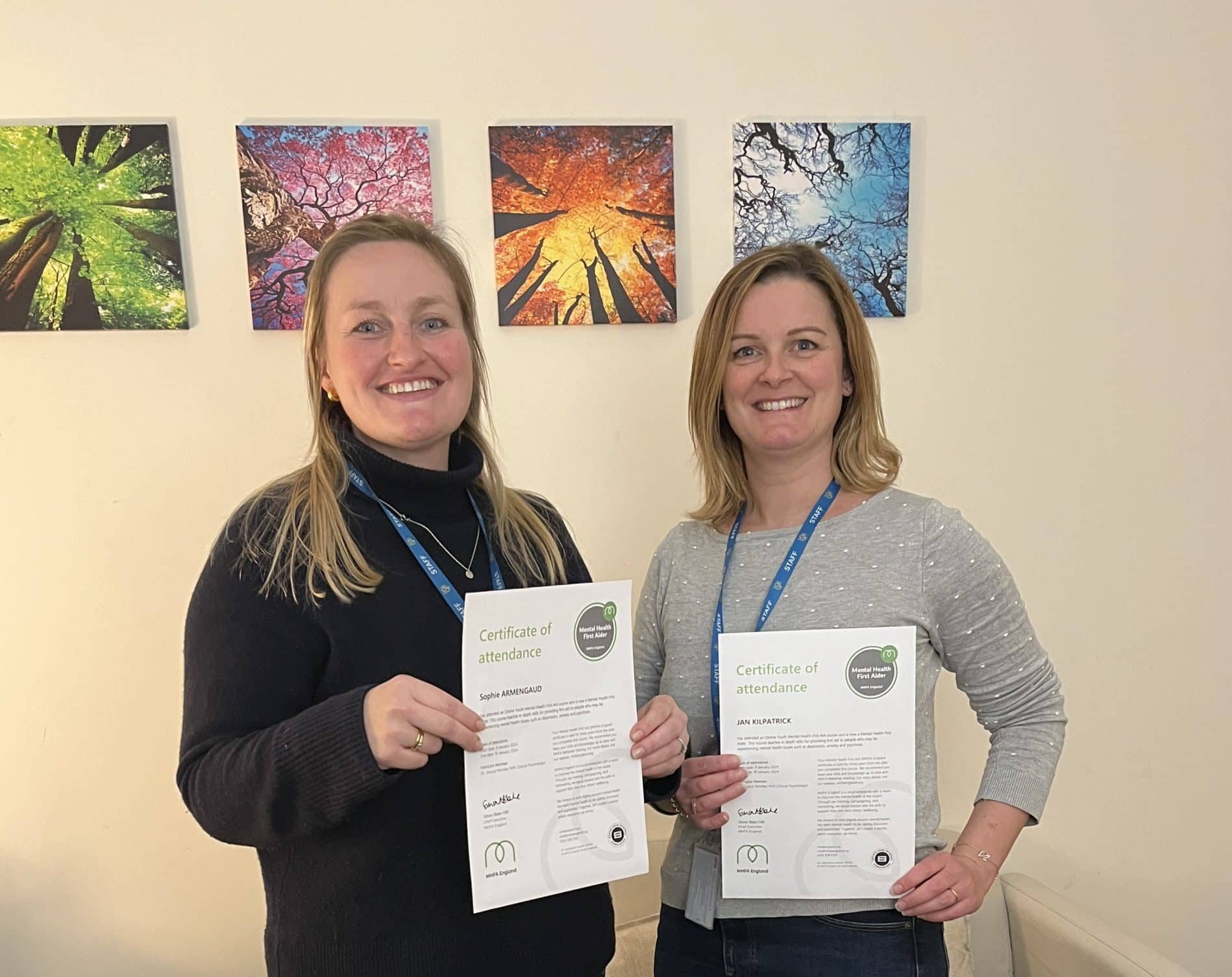ISM staff certified as Youth Mental Health First Aiders Image